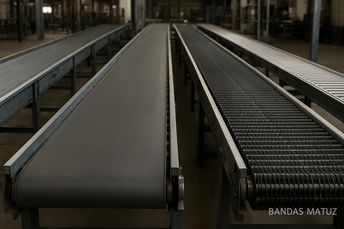 Tipos de bandas transportadoras industriales