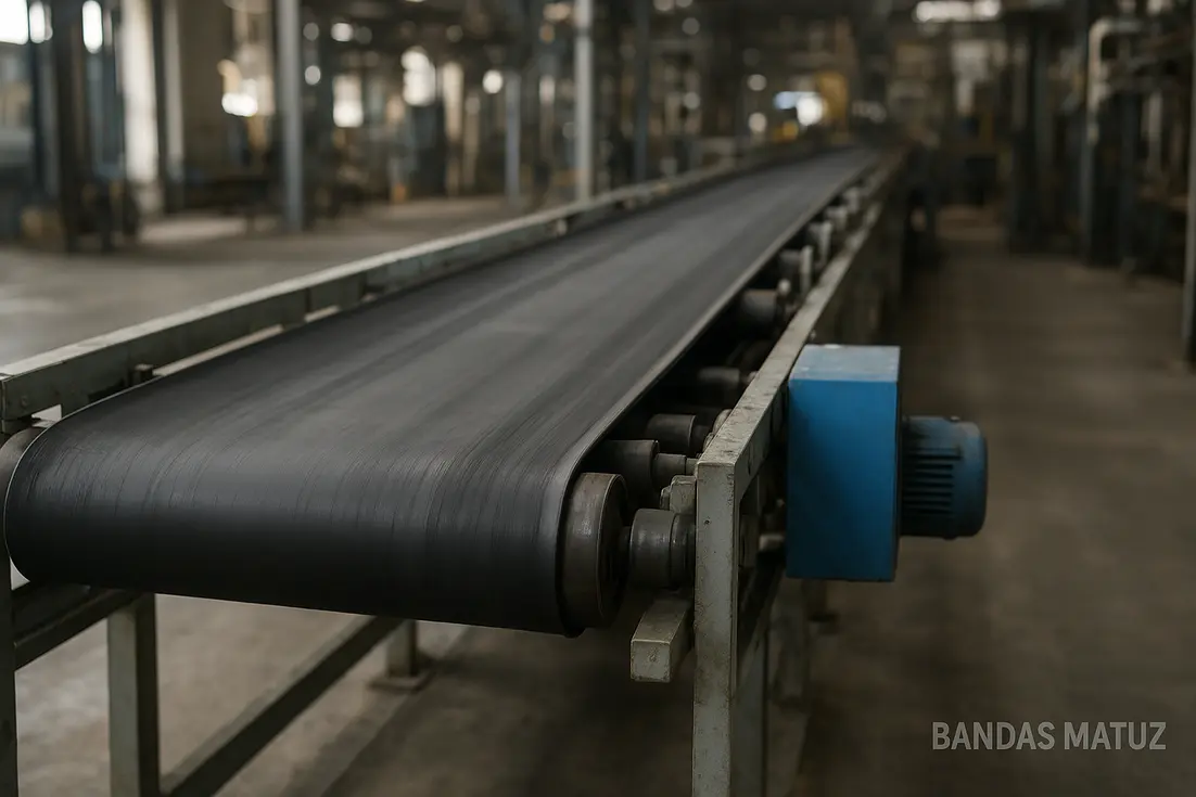 qué es una banda transportadora industrial
